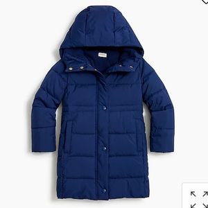 Jcrew factory girls puffer coat good condition